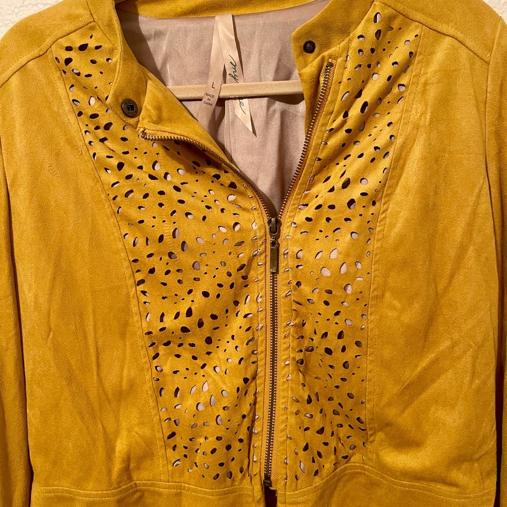 Suede Detailed Jacket
